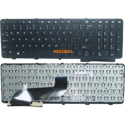 English NEW Keyboard For HP ProBook 650 G1 655 G1 US With Frame Laptop Keyboard Black 738697-001