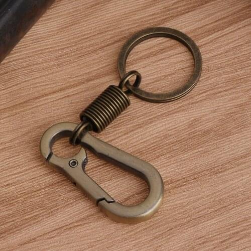 New Carabiner Key Chain Anti Lost Locking Hanging Keychain Retractable Outdoor Tools