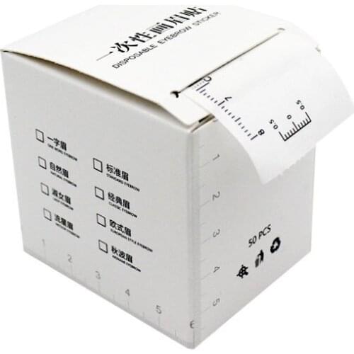 Disposable Eyebrow Stencil Ruler EyeBrow Shaper Ruler Adhesive Eyebrow Template Tool Eyebrows Enhancer Permanent Tattoo