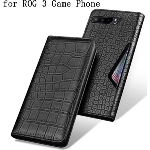 Original Genuine Leather Case forASUS ROG 3 Game Phone Business Flip Protective Skin Shell forASUS ROG3 Fundas Coque capa