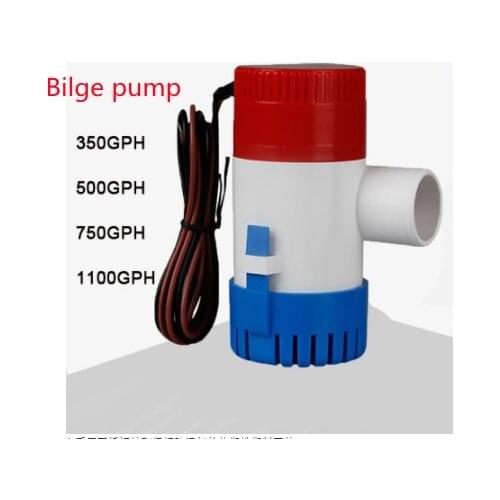 Bilge pump 12v 24V 1100gph 750gph water pump used in boat seaplane motor homes houseboat