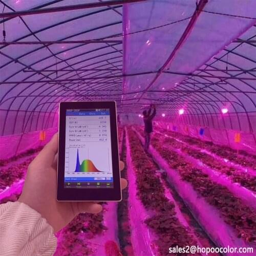 OHSP350P Spectrometer Portable PPFD PAR Meter umol/m2/s also Spectrum Light Wavelength Meter for Agriculture Plant