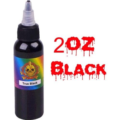 2pcs professional permanent black makeup tattoo ink 2oz cosmetic manual tattoo supplies 60ml/bottle