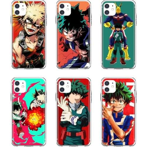 For Xiaomi poco X3 nfc F2 Pro M3 Mi 5X 6X Max Mix 1 2 2S 3 Mi5 Mi6 Mi3 Mi4 Silicone Phone Shell Case Boku-no-Hero-Academia