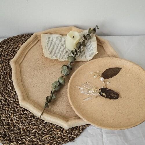 Wood Irregular Oval Solid Wood Pan Plate Fruit Dishes Saucer Tea Tray Dessert Dinner Plate Tableware Set Breakfast Bread Plate