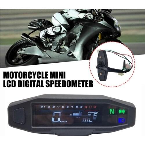 Universal Motorcycle LCD Digital Speedometer Mini Motorcycle Meter Carburetor Meter Motorcycle Odometer