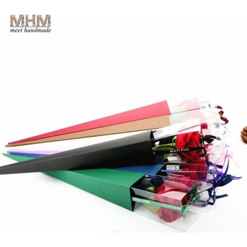 10PC Single Box Supplies For Flowers Rose Florist Wrap Gift Wrapping Paper Christmas Craft Tools Colorful Floral Packaging Bag