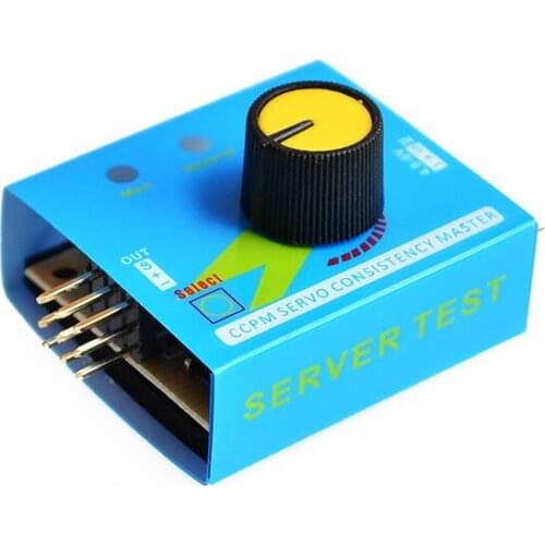 Servo Tester Gear Test CCPM Consistency Master Checker 3CH 4.8-6V with Indicator Light