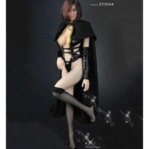In Stock ZYTOYS ZY5044 1/6 Scale Sexy Womens Hooded Cloak with Open Chest Underwear Set Clothes Model for 12'' Body