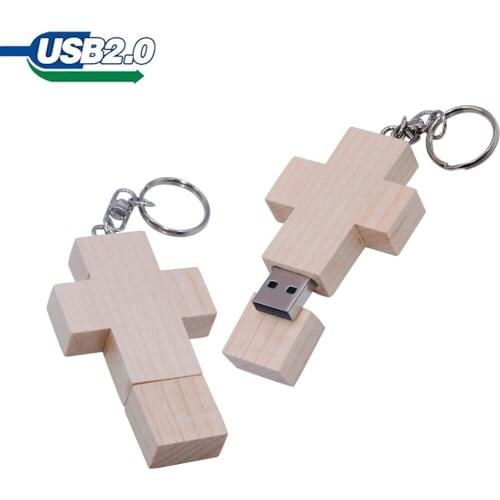 Over 10pcs free logo) usb2.0 flash drive 64gb 16gb 32gb 8gb wood menory stick cle usb 4gb 128GB stick pend rive with key chain