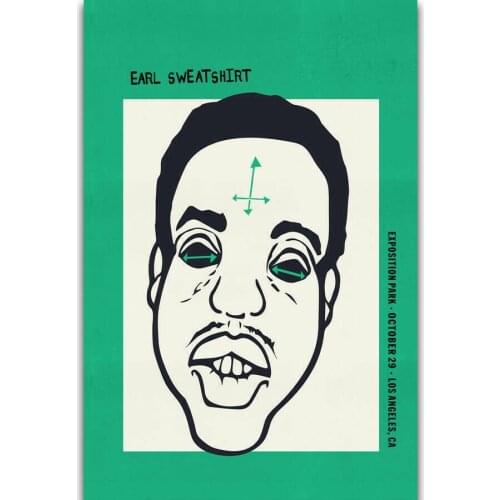 Earl Sweatshirt Hip Hop Rap Music Singer Rapper Star Silk Fabric Wall Poster Art Decor Sticker Bright
