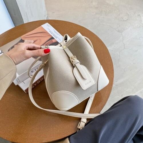 FANTASY 2020 Autumn Newest Matte Bucket Bags For Women 6 Colors Fashion Messenger Shoulder Bags Good Quality Luxury Wild Handbag