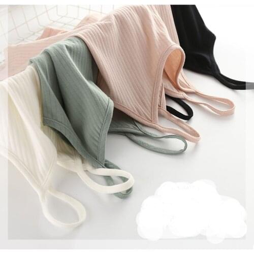 Cotton Suspender Waistcoat Women Knitting Large Size Suspender With Backing Shirt Inside Corset Top Camisole Tank Female tops