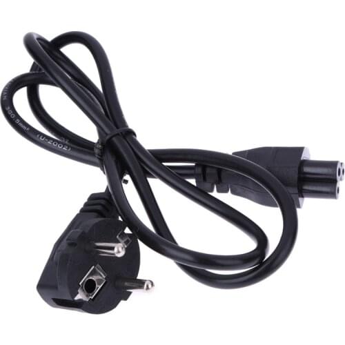 1M EU 3 Prong 2 Pin AC Laptop Power Cord Adapter Cable for laptops/game players/cameras/printers AC power adapters