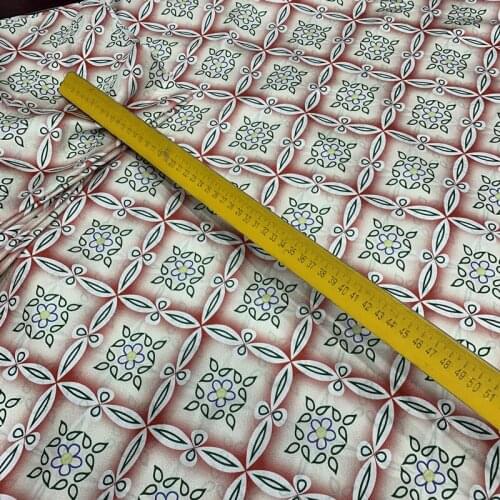 1PIECE 0.5*0.75METER Chinese 100% silk pink flower pattern soft light Satin hanfu kimono cheongsam cloth fabric