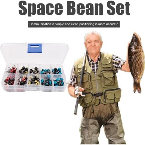 100Pcs/Lot Fishing Float Bobber Stops Space Beans Connectors Fish Lure Float Bobber Connector Sea Saltwater Fishing Tools