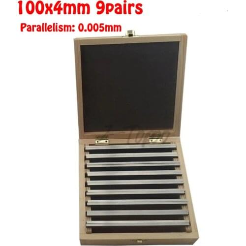 100x4mm 9pairs high precision parallel set Parallelism: 0.005mm parallel bock set Hardened Parallels Tools