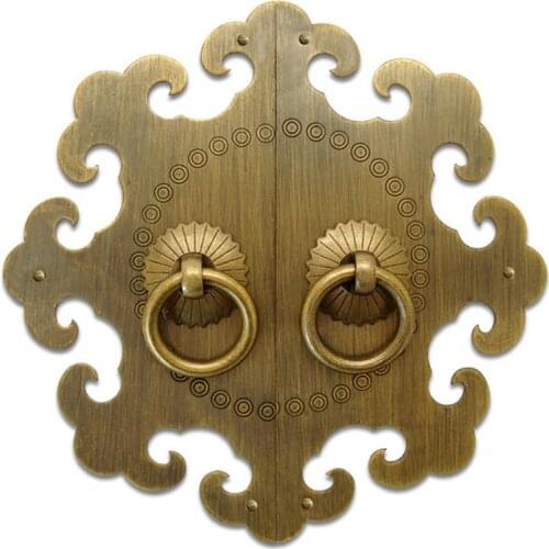 155mm Chinese antique simple drawer knob furniture hardware Classical wardrobe cabinet shoe door handle closet cone vintage pull