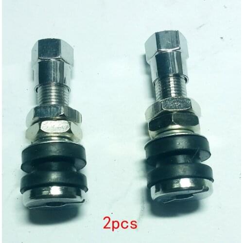 TR161 2pcs Tire Scooter Electrombile Bolt Dust Cap Wheel Rim Tubeless Motorcycles Tire Stem Stainless Steel #819