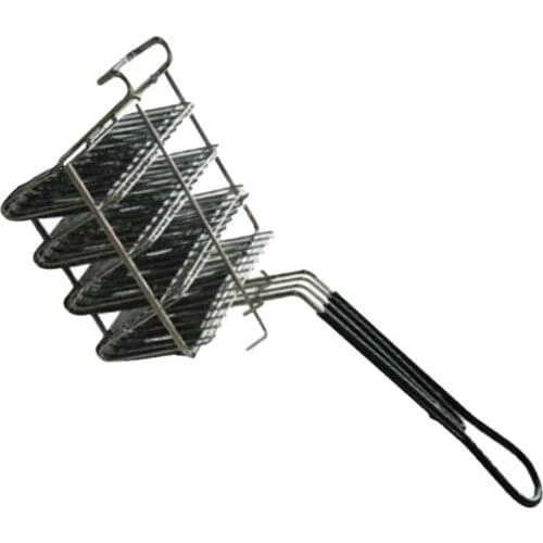 4 Mould Nicket Plated Taco Shell Basket Kitchen Fried Cooking Taco Corn Husks Taco French Fries Fried Basket Colander Strainer