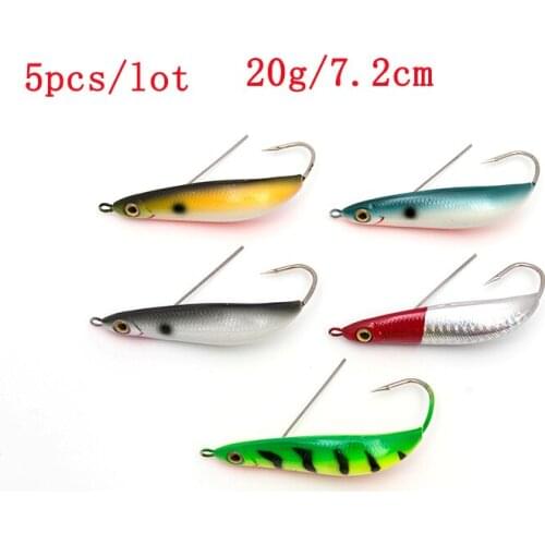 5pcs/lot Metal Spinner Spoon Hard Baits 72mm 20g Crankbait Snapper Wobblers Fishing Lure Fishing Tackle
