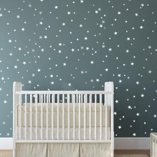 55pcs/set Decorations Nursery Window Glass Star Pattern Baby Kid Gift PVC Vinyl Various Size Self Adhesive Art Non-toxic Bedroom