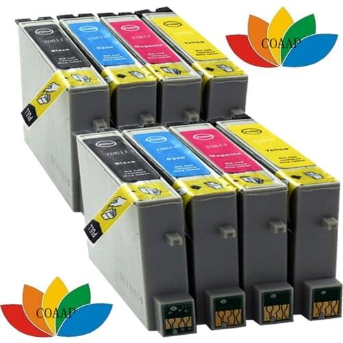 8X Compatible Ink Cartridges For EPSON T0611 T0612 T0613 T0614 For D68 D88 D88Plus DX4800 DX4850