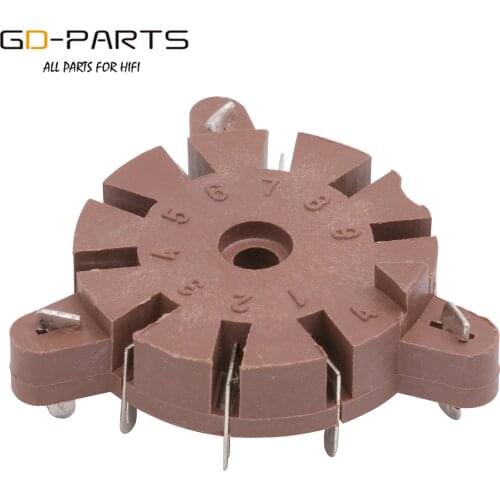 Brand New 9Pin Bakelite Vacuum Tube Socket FOR 12AX7 12AT7 12AU7 ECC83 6DJ8 EL84 ECC82 5670 6922 CV491 Hifi Audio