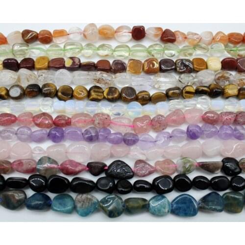 5-8 mm Irregular Straight Hole Natural Crystal agates opal Stone Beads For Jewelry Making DIY Bracelet Necklace Strand 15