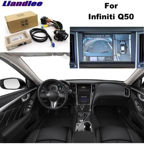 Liandlee Parking Camera Interface Reverse Back Up Park Camera Kits For Infiniti Q50 Original Display Upgraded