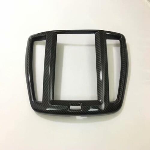 For Volvo XC60 XC 60 2018 2019 SUV Front Center Navigator Screen Cover Trim Decorative Control Frame Car Interior Accessories