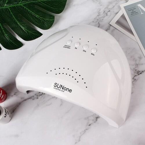 48W SUNONE LED UV Nail Lamp for Nail Gel Polish Professional Manicure Curing Nails Light Dryer With Motion Sensing Nail Tools