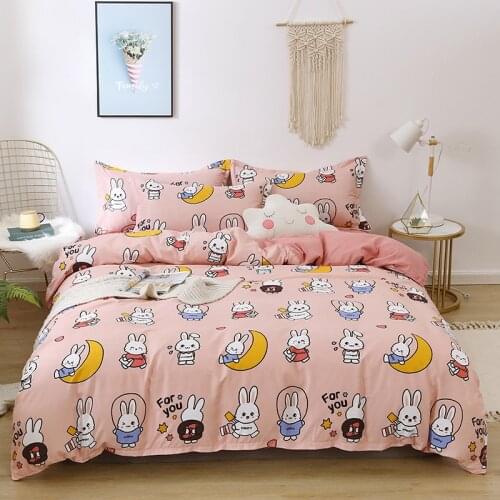 Cute Bedding Set Luxury Modern Fruit Cartoons Queen Size Sheets Adult Children Duvet Quilt Cover Comforter Kawaii Boys Girl