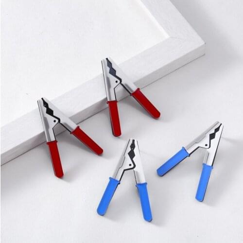 Trendy Jewelry Hyperbole Red Blue Plier Acrylic Earrings for Women Fashion Oorbellen Stud Earrings for Women Pendientes Brincos