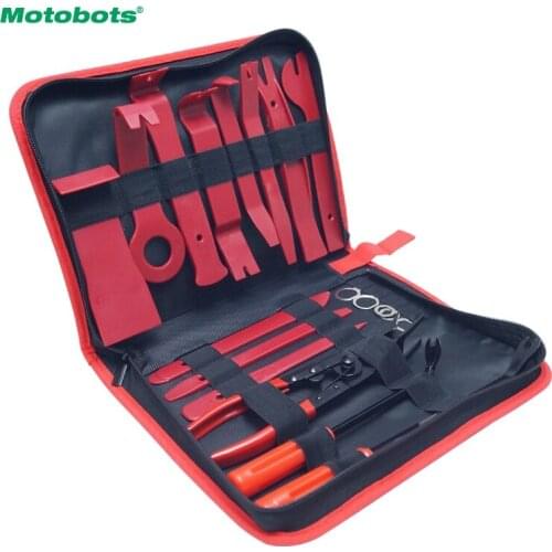 MOTOBOTS 19Pcs/Set Car DIY Removal Opening Auto Door Clip Radio Panel Interior Panel Trim Dashboard Removal Tool Pry Repair Kit