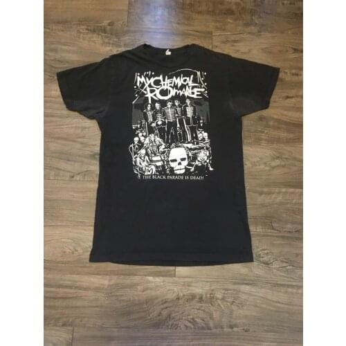 My Chemical Romance 2008 The Black Parade Is Dead! Black T-shirt Adult Fitted M New Fashion MenS T-Shirt