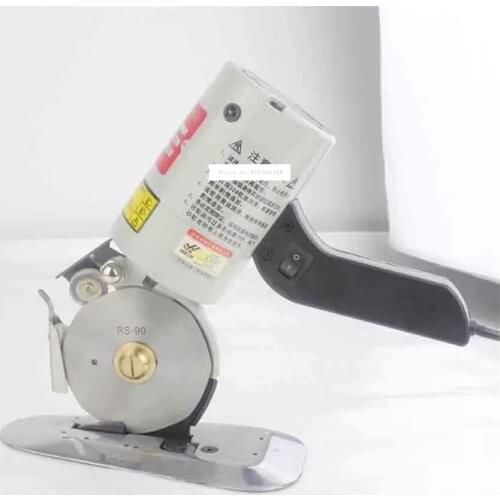 New C-90B-1 200W Round Knife Cutting Machine, 90mm Blade for Cloth Fabric Electric Cutter 110V/220V With High Speed Steel Blade