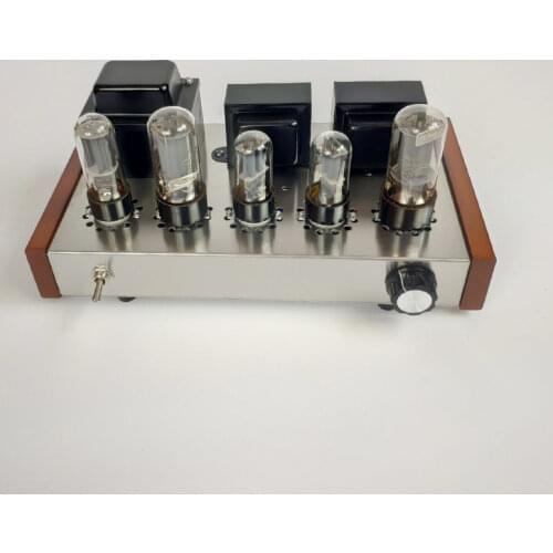 New DIY 6P3P Home Audio Tube Amplifier New Computer Case 6N8P Pure Full Set Tube Amplifier Assembly DIY Kits 8W+8W AC110V/220V