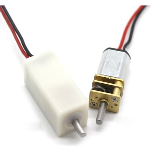 Waterproof N20 Gear Motor DC 3V-6V Electric Reducer Full Metal Gearbox Slow Speed RC Robot Smart Car Electric Door Lock