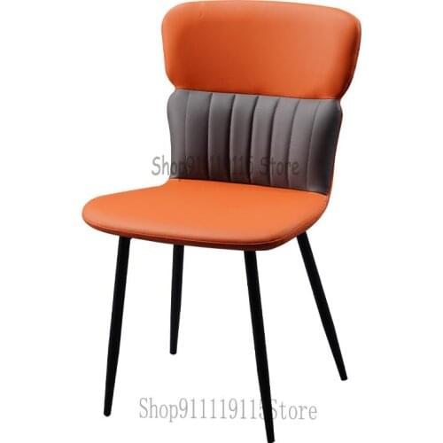 Dining Chair Family Nordic Luxury Modern Simple Iron Back Chair Discussion Desk Chair Dining Table Chair Stool