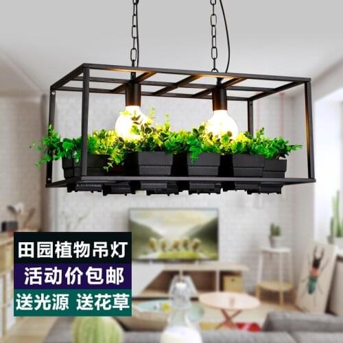 Modern Pendant Light Black Iron Hanging Cage Vintage Led Lamp E27 Industrial Loft Retro Dining Room Restaurant Bar Counter