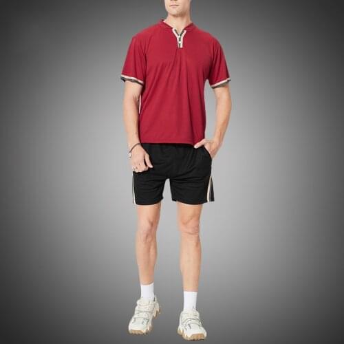 Summer Tracksuit Men 2 Piece Fashion Sets 2021 New Casual Short Sleeve TShirt Shorts Set Sportswear Tops Male Brand Clothing
