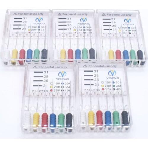 Dental Tools Stainless steel Pluggers 25mm Root Canal Handuse Files Endodontics Instrument For Gutta Percha