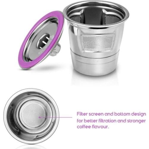 1Pcs Coffee Filter Stainless Steel Hardware Cup Keurig Reusable Coffee Capsule Cup K Cups Shell Stainless Steel Coffee Capsule