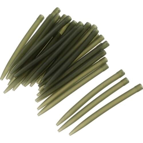 20PCS/Lot Fishing Hook Carp Anti Tangle Rubber Sleeves Tube Connect with Fishing Hook Carp Coarse Fishing Accessories