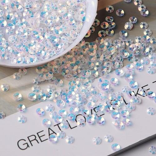 3mm Cup Sequin Flat Round Loose Sequins Crafts Embroidery Paillette Sewing Clothes Decoration Diy Accessory Lentejuelas Para