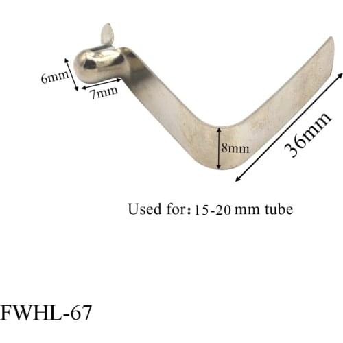 5PCS/Lot Whosale Metal Fabrication Flat Stamping Connector Spring Push Button Clip For Trekking Pole