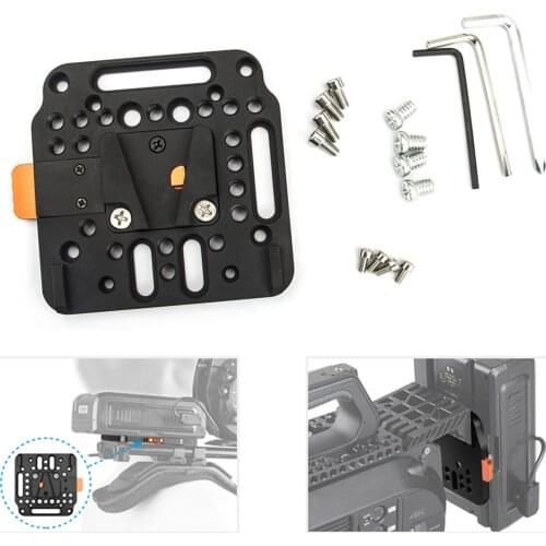 V-Lock Quick Release Plate + M4 M3 Screw Thread Hole for V-Mount Battery DJI Ronin M MX Sony FS7 FS5 Power Supply