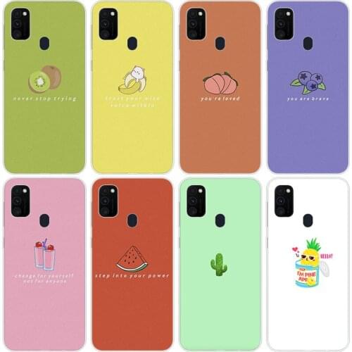 Colorful fruit cactus Case for Samsung Galaxy M11 M10S M01 M21 M31S M51 A01 J2 Core A21 A42 J6 A6 A8 Plus A7 2018 Silicone Cover