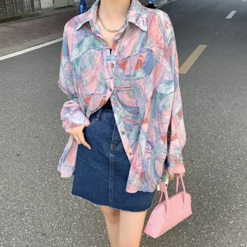 Cheap wholesale 2021 spring summer autumn new fashion casual ladies work women Blouse woman overshirt female OL At6997H